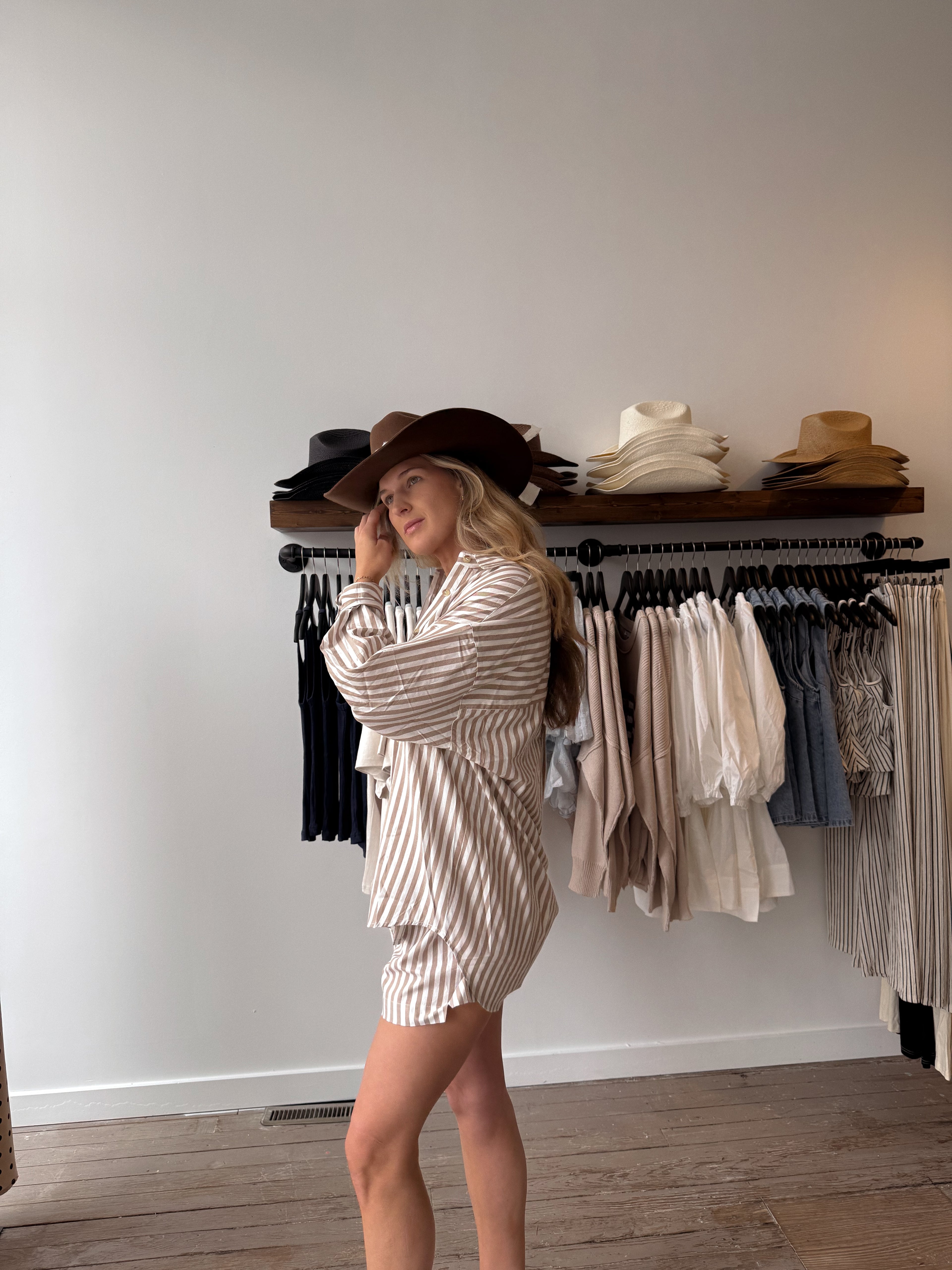 Laguna Striped Oversized Shirt