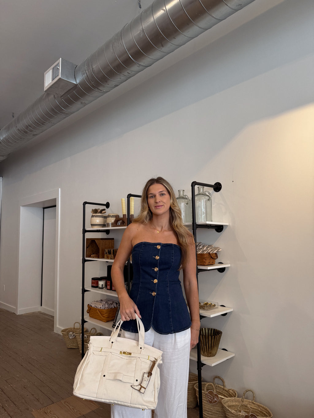 Catalina Denim Top