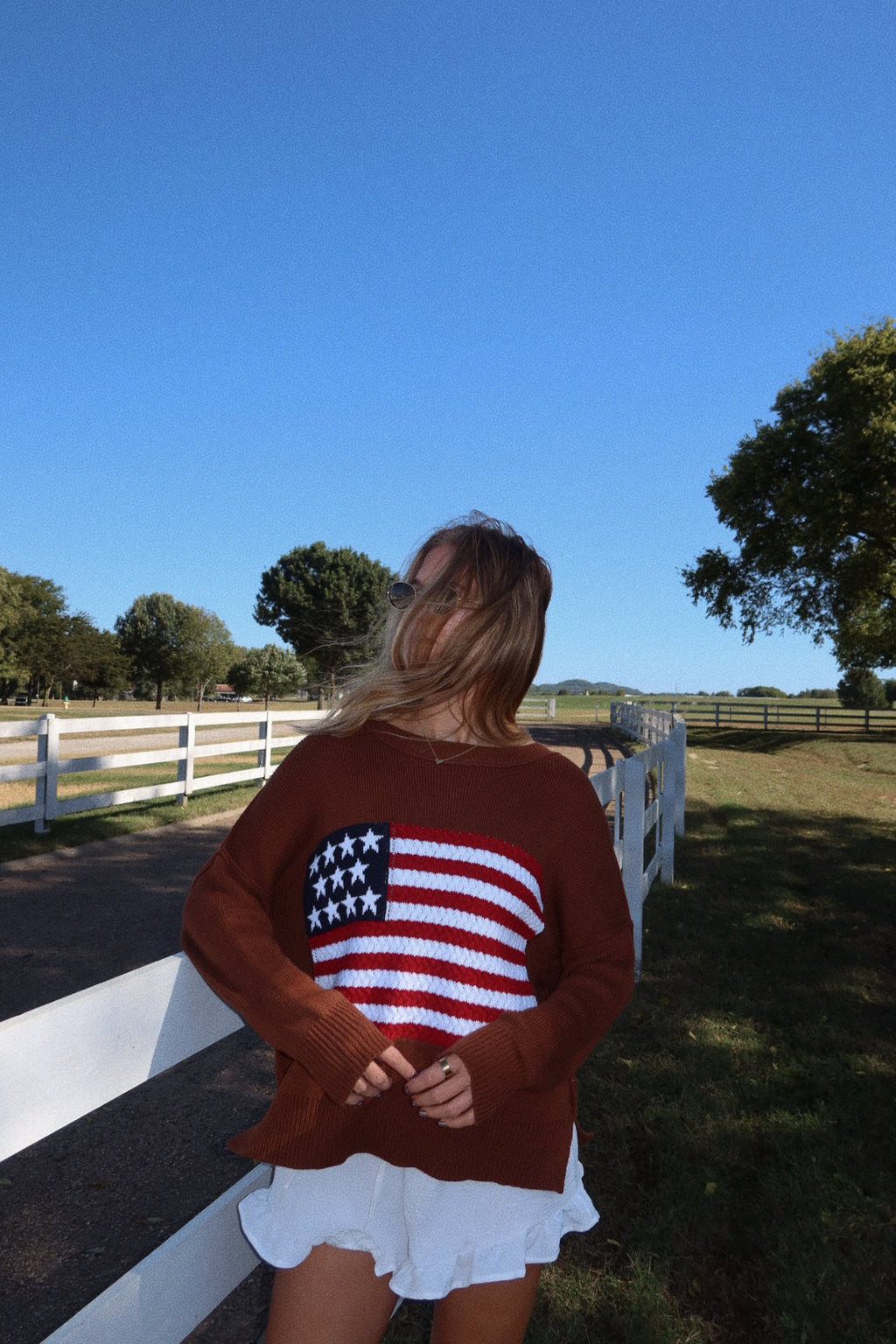 American Honey Sweater in Brown