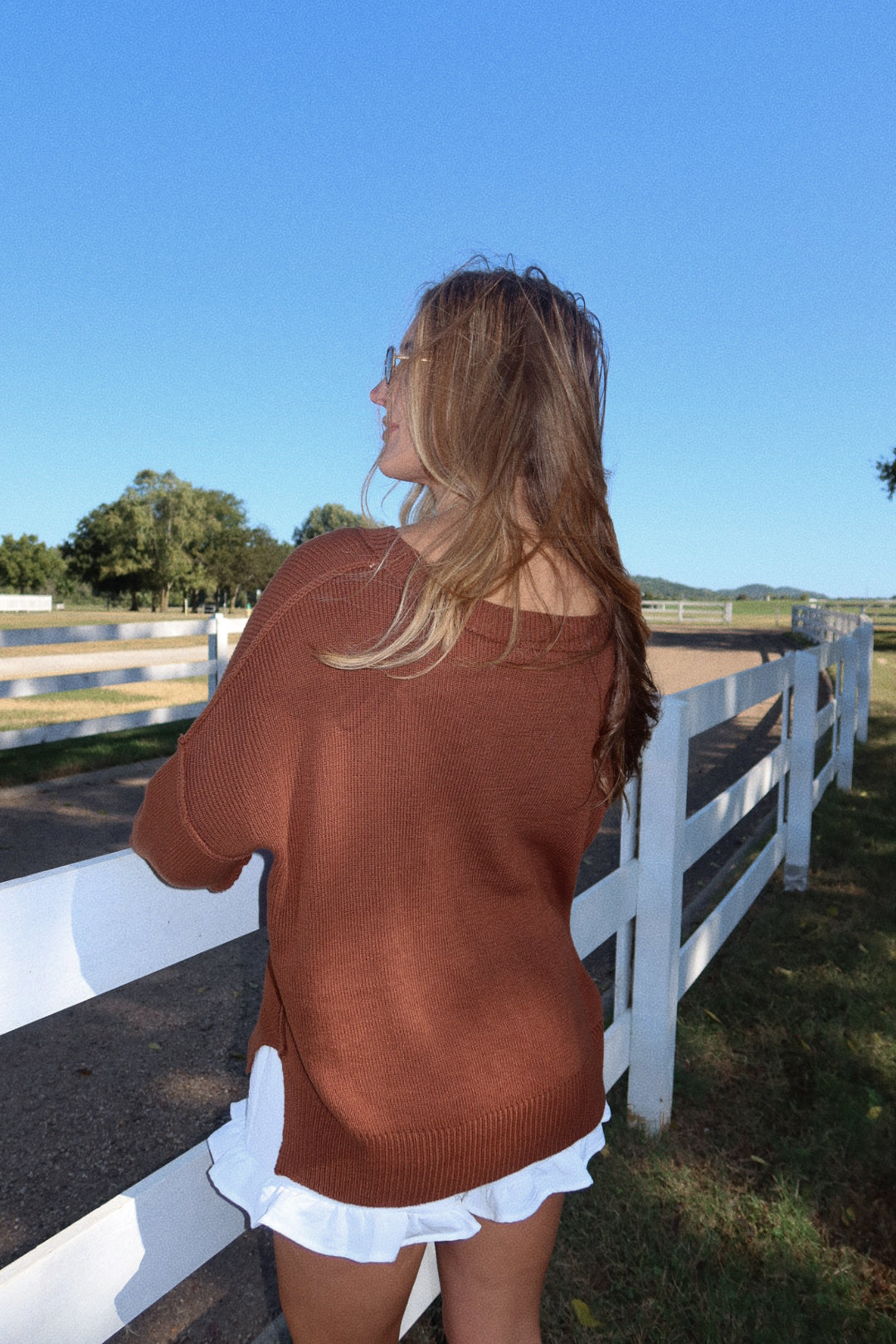 American Honey Sweater in Brown