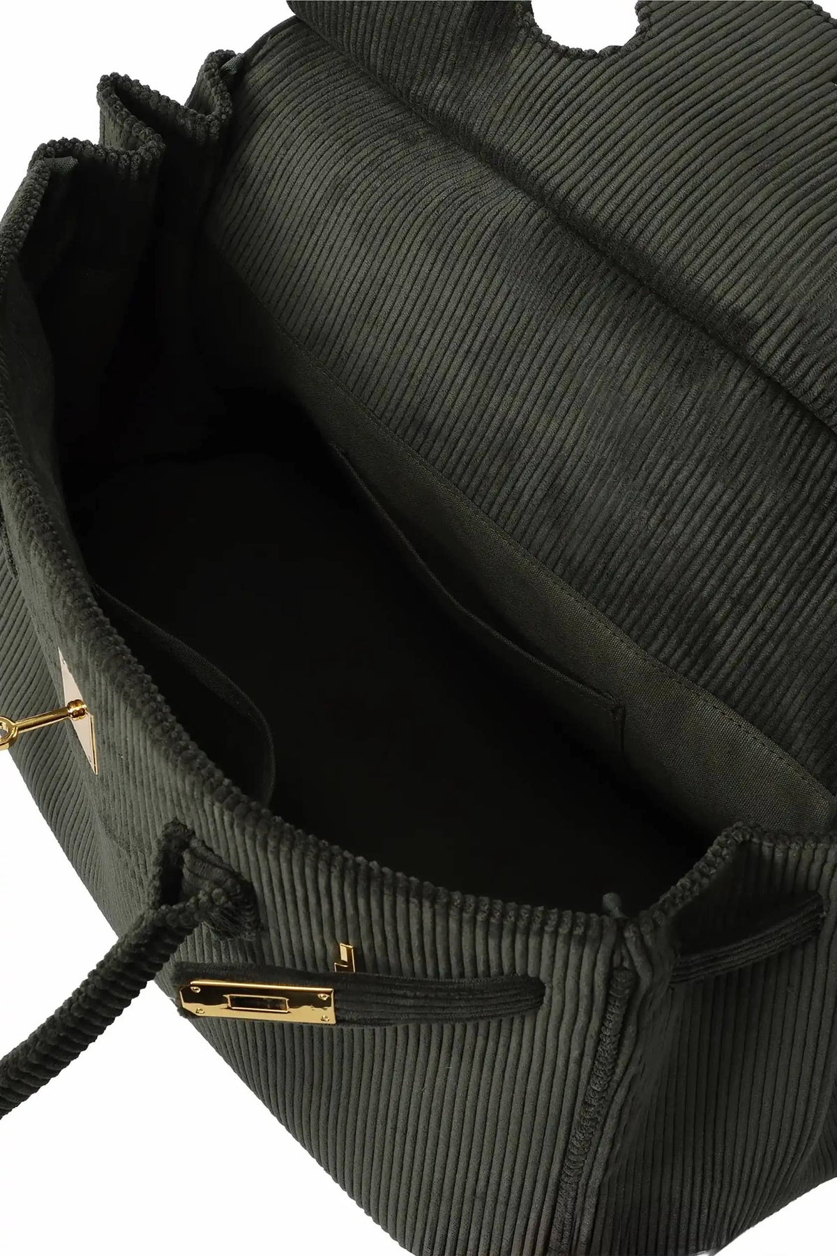 Corduroy Boatkin Bag in Olive Green