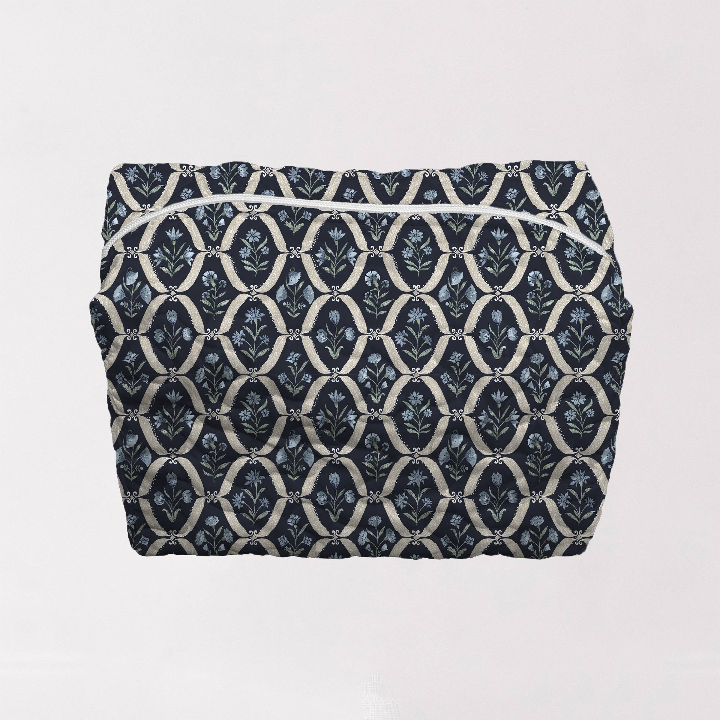 Charlotte Navy Makeup Bag