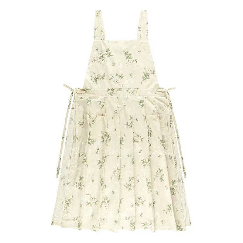 Floral Cotton Embroidered Apron