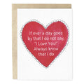 Always Know That I Love You Hand-Illustrated Greeting Card