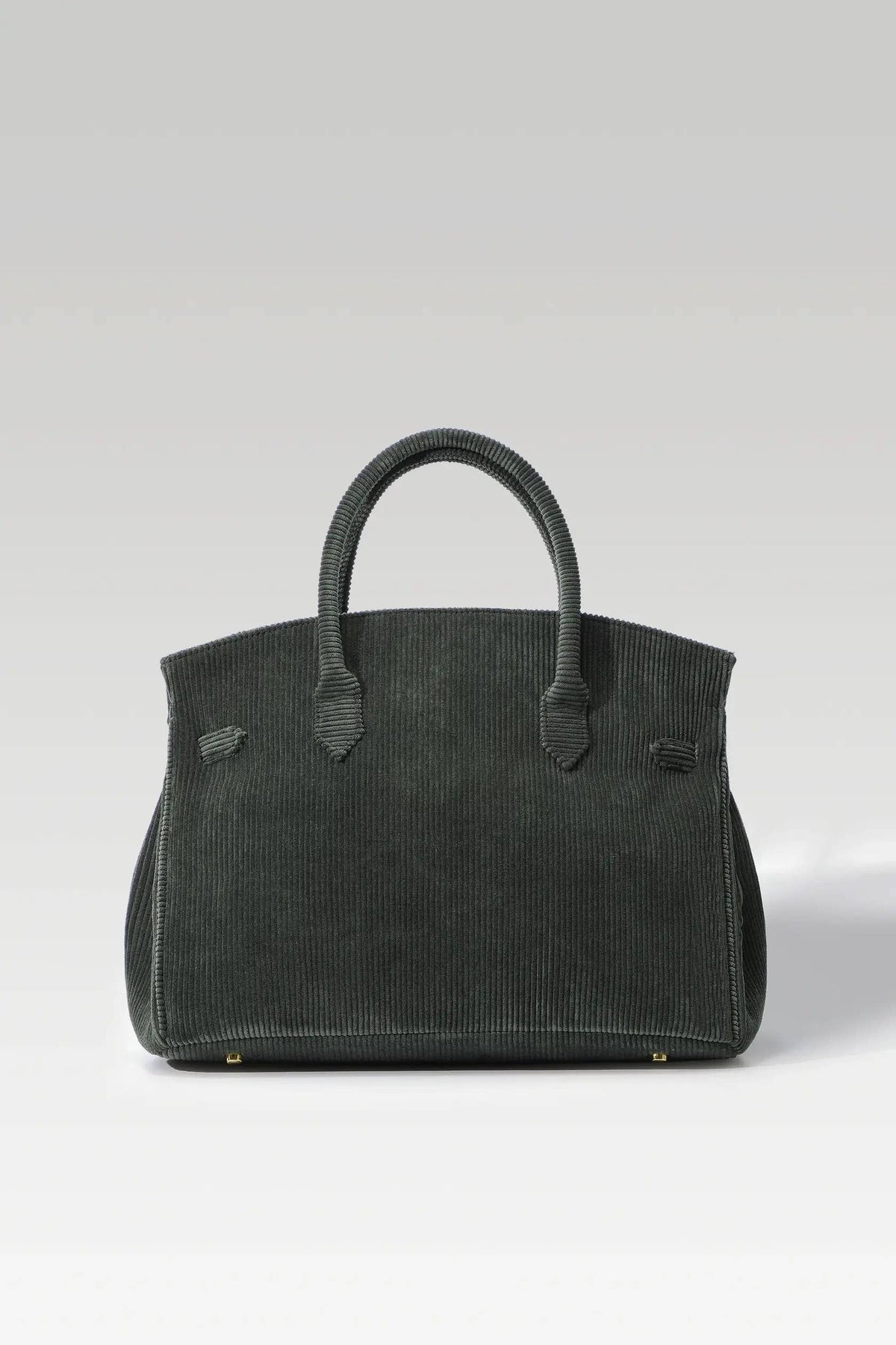 Corduroy Boatkin Bag in Olive Green