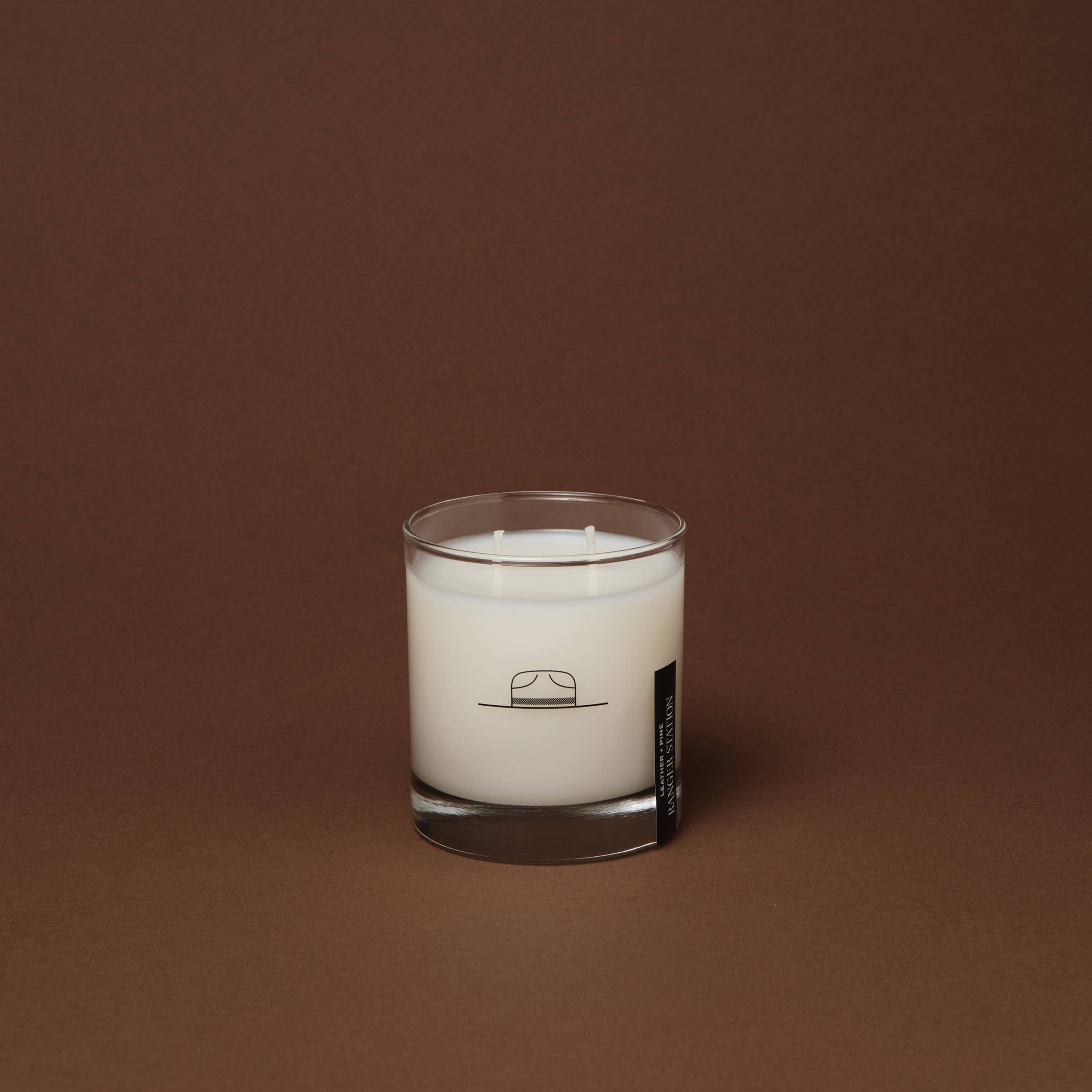 Leather + Pine Reed Candle