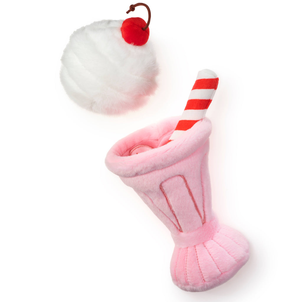 Strawberry Milkshake Interactive Dog Toy